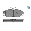 MEYLE 025 217 9719/PD - Jeu de 4 plaquettes de frein avant