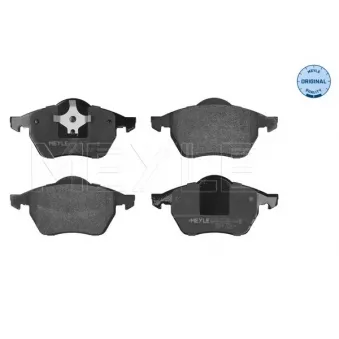 Jeu de 4 plaquettes de frein avant MEYLE OEM 95VWX2K021AA