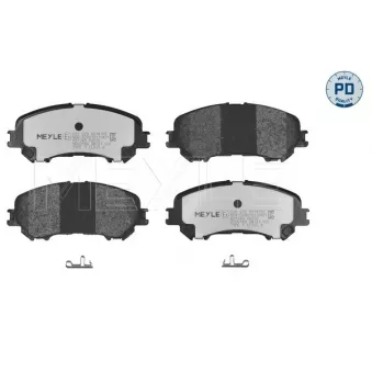 Jeu de 4 plaquettes de frein avant MEYLE OEM D10604CA0A