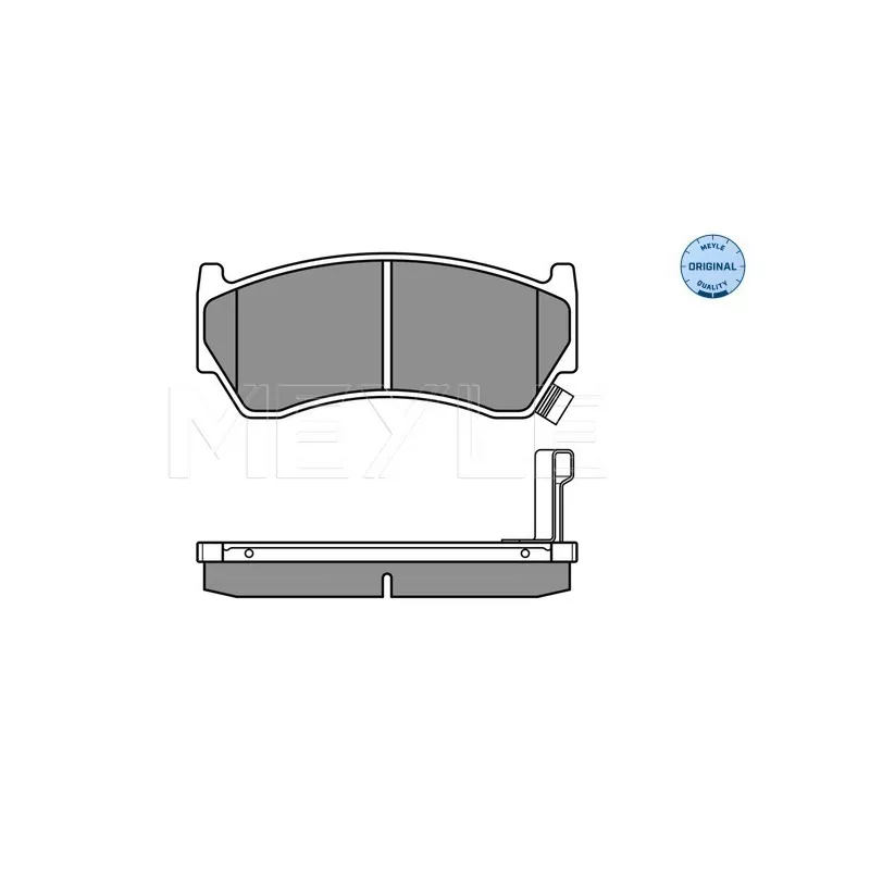 Jeu de 4 plaquettes de frein avant MEYLE 025 230 0415/W - Visuel 2