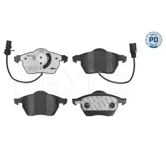Jeu de 4 plaquettes de frein avant MEYLE OEM 4b0698151b