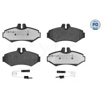 Jeu de 4 plaquettes de frein arrière MEYLE OEM A0044202520