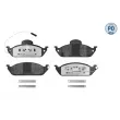 Jeu de 4 plaquettes de frein avant MEYLE [025 231 9317/PD]