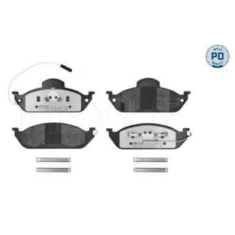 Jeu de 4 plaquettes de frein avant MEYLE OEM A1634200320