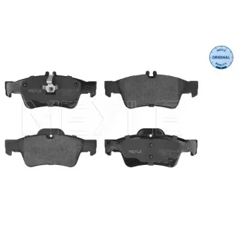 Jeu de 4 plaquettes de frein arrière MEYLE OEM A0074201020