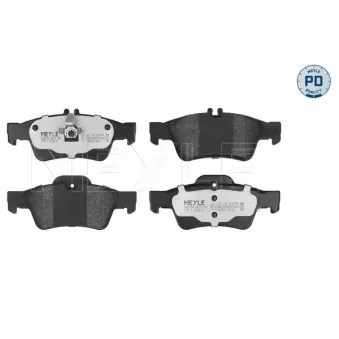 Jeu de 4 plaquettes de frein arrière MEYLE OEM A0074201020