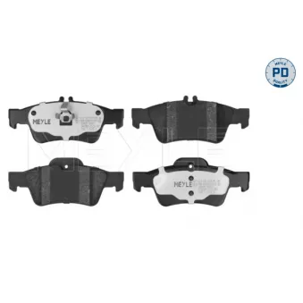 Jeu de 4 plaquettes de frein arrière MEYLE OEM A0054207920