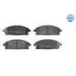Jeu de 4 plaquettes de frein avant MEYLE [025 234 2016/W]