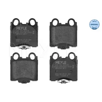 Jeu de 4 plaquettes de frein arrière MEYLE OEM 0446630161