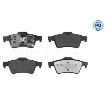 Jeu de 4 plaquettes de frein arrière MEYLE OEM 440602154R