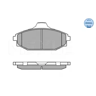 Jeu de 4 plaquettes de frein avant MEYLE OEM S2000100