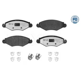 Jeu de 4 plaquettes de frein avant MEYLE OEM 425319