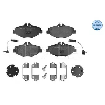 Jeu de 4 plaquettes de frein avant MEYLE OEM A0044207920