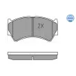 MEYLE 025 237 9515/W - Jeu de 4 plaquettes de frein avant