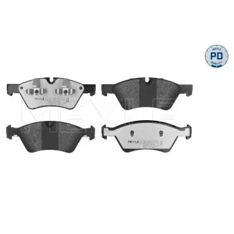 Jeu de 4 plaquettes de frein avant MEYLE OEM A1644201820