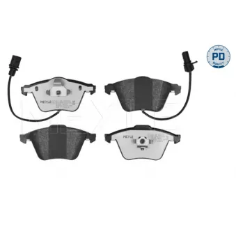 Jeu de 4 plaquettes de frein avant MEYLE OEM 4F0698151K