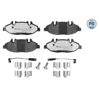 Jeu de 4 plaquettes de frein avant MEYLE OEM A0034207910