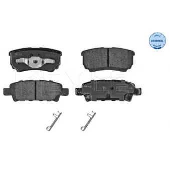 Jeu de 4 plaquettes de frein arrière MEYLE OEM MR955068