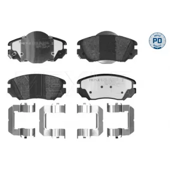 Jeu de 4 plaquettes de frein avant MEYLE OEM 95530020