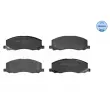 Jeu de 4 plaquettes de frein avant MEYLE [025 244 1817/W]