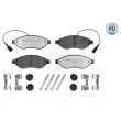 MEYLE 025 244 6819-1/PD - Jeu de 4 plaquettes de frein avant