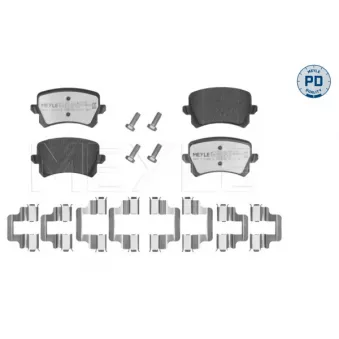 Jeu de 4 plaquettes de frein arrière MEYLE OEM 3AA698451