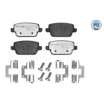Jeu de 4 plaquettes de frein arrière MEYLE OEM LR003655