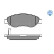 MEYLE 025 245 5019/W - Jeu de 4 plaquettes de frein avant