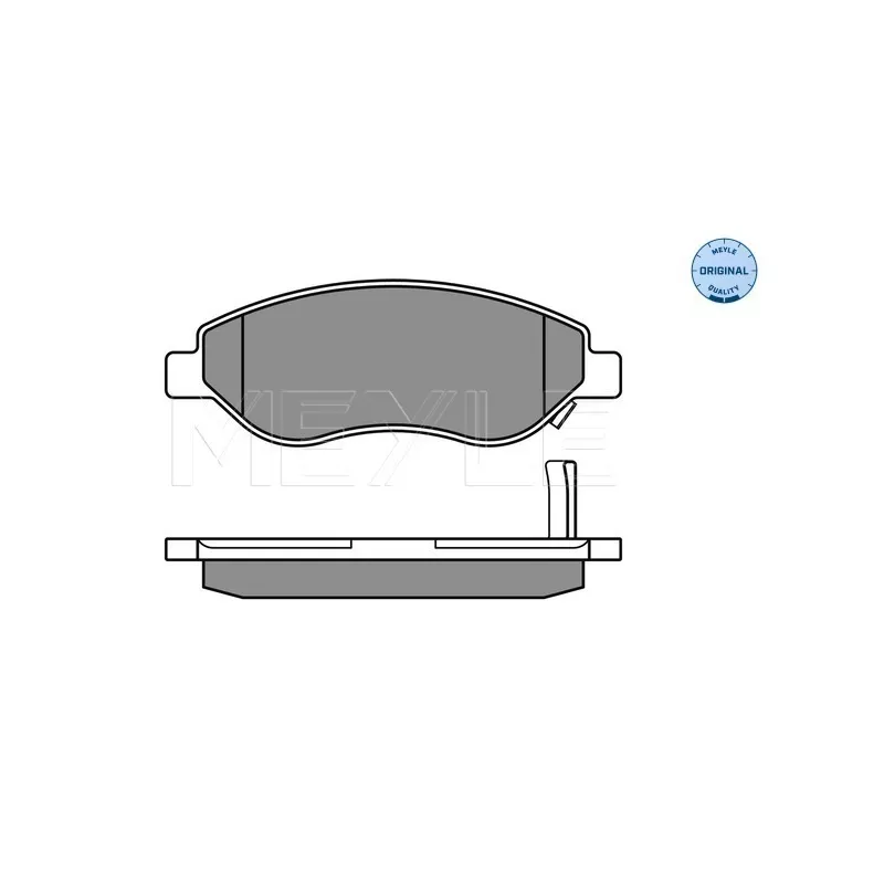 Jeu de 4 plaquettes de frein avant MEYLE 025 245 5019/W - Visuel 2