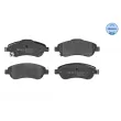 Jeu de 4 plaquettes de frein avant MEYLE [025 246 3819/W]