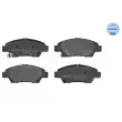 Jeu de 4 plaquettes de frein avant MEYLE [025 249 7915/W]