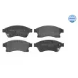 MEYLE 025 250 3118/W - Jeu de 4 plaquettes de frein avant