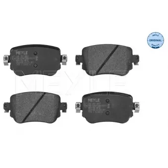 Jeu de 4 plaquettes de frein arrière MEYLE OEM 7n0698451a