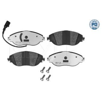Jeu de 4 plaquettes de frein avant MEYLE OEM 7N0698151B