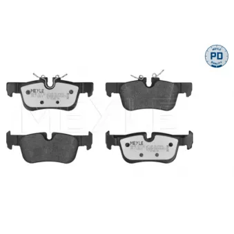 Jeu de 4 plaquettes de frein arrière MEYLE OEM 34216859917