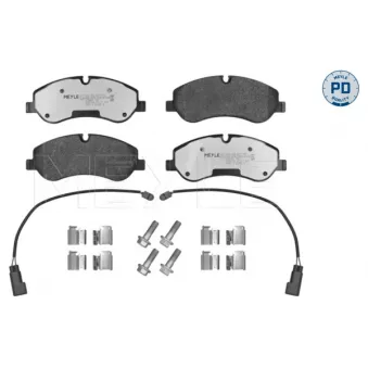 MEYLE 025 256 0217/PD - Jeu de 4 plaquettes de frein avant