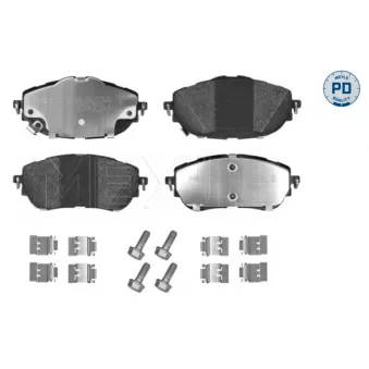 Jeu de 4 plaquettes de frein avant MEYLE OEM 0446502390