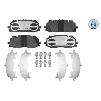 Jeu de 4 plaquettes de frein avant MEYLE OEM 8W0698151N