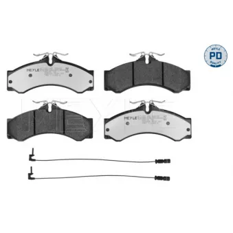 Jeu de 4 plaquettes de frein avant MEYLE OEM 2D0698151B