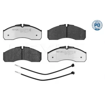 MEYLE 025 291 6020/PD - Jeu de 4 plaquettes de frein avant