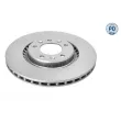 Jeu de 2 disques de frein arrière MEYLE [11-15 523 0047/PD]