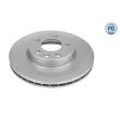 Jeu de 2 disques de frein avant MEYLE [115 521 0033/PD]