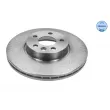 Jeu de 2 disques de frein avant MEYLE [115 521 0040]
