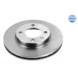 Jeu de 2 disques de frein avant MEYLE [115 521 1002]