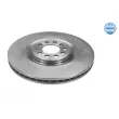 Jeu de 2 disques de frein avant MEYLE [115 521 1085]