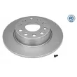 Jeu de 2 disques de frein arrière MEYLE [115 523 0012/PD]