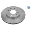 Jeu de 2 disques de frein avant MEYLE [16-15 521 0037/PD]