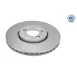 MEYLE 183 521 1051/PD - Jeu de 2 disques de frein avant