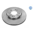 Jeu de 2 disques de frein avant MEYLE [28-15 521 0022]