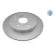 Jeu de 2 disques de frein arrière MEYLE [30-15 523 0111/PD]
